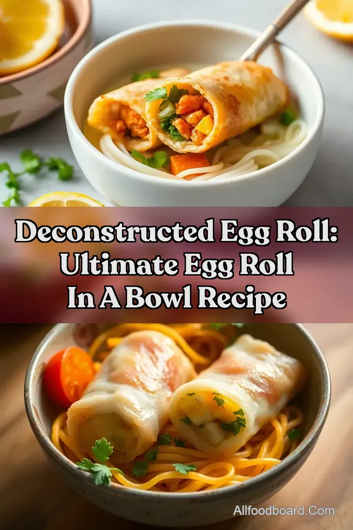 Deconstructed Egg Roll: Ultimate Egg Roll in a Bowl Recipe : PIN FOR LATER Deconstructed Egg Roll: Ultimate Egg Roll in a Bowl Recipe