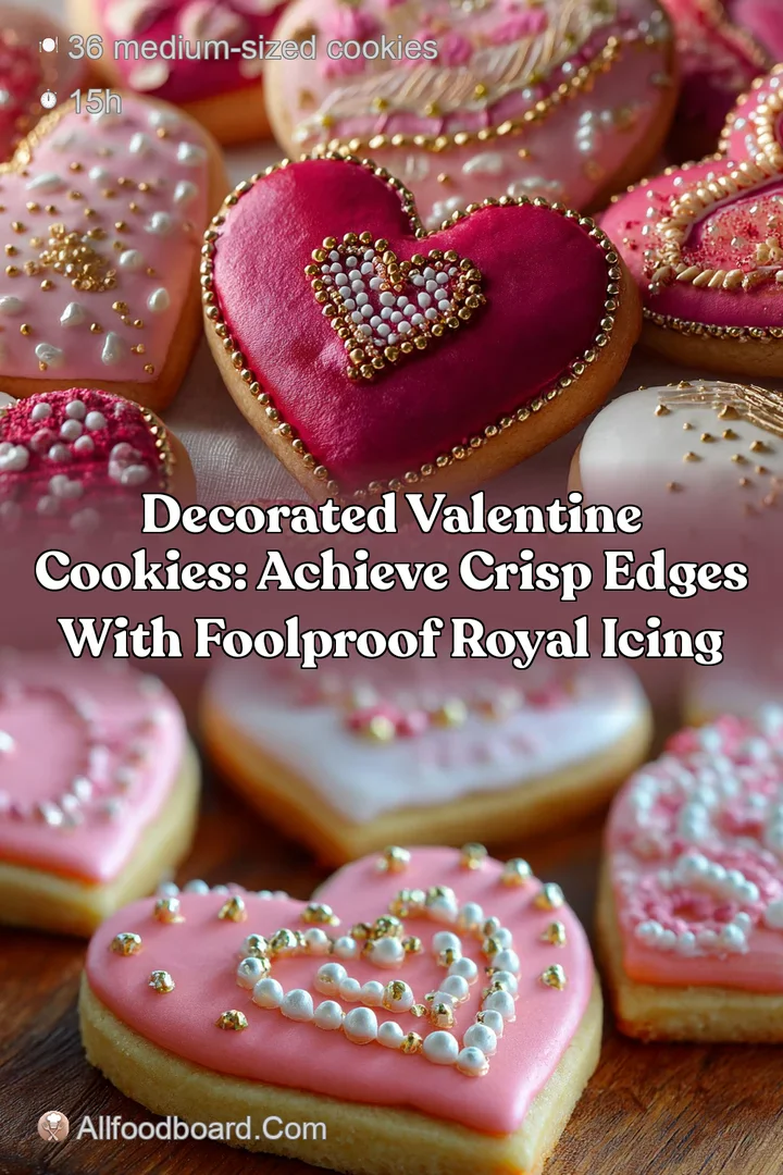 Decorated Valentine Cookies: Achieve Crisp Edges with Foolproof Royal Icing