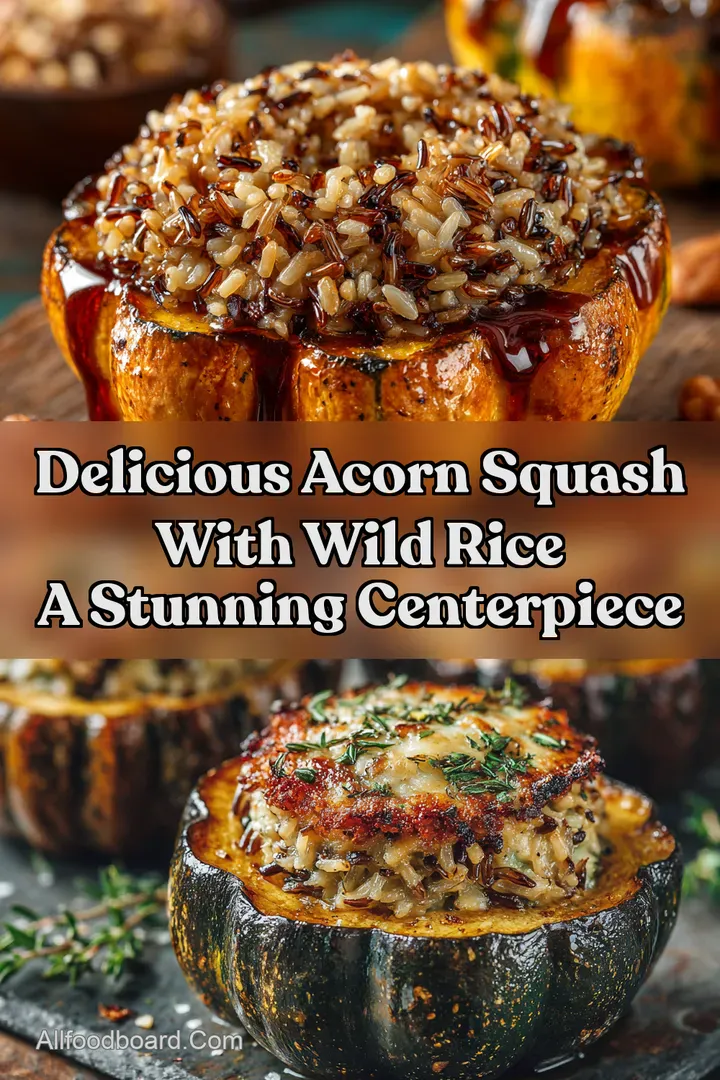 Delicious Acorn Squash With Wild Rice A Stunning Centerpiece
