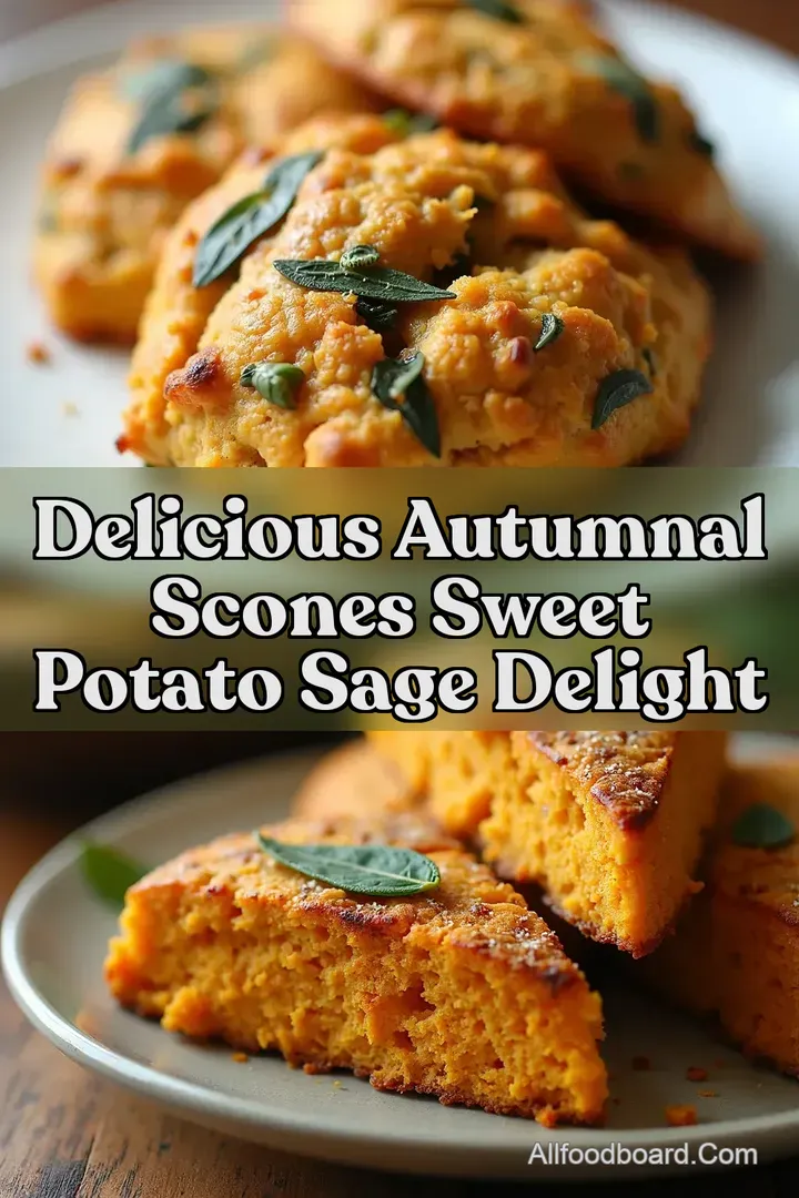 Delicious Autumnal Scones Sweet Potato Sage Delight : PIN FOR LATER Delicious Autumnal Scones Sweet Potato Sage Delight