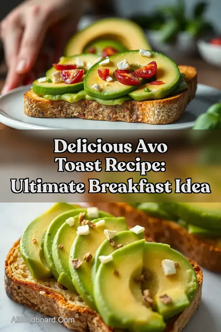 Delicious Avo Toast Recipe: Ultimate Breakfast Idea : PIN FOR LATER Delicious Avo Toast Recipe: Ultimate Breakfast Idea