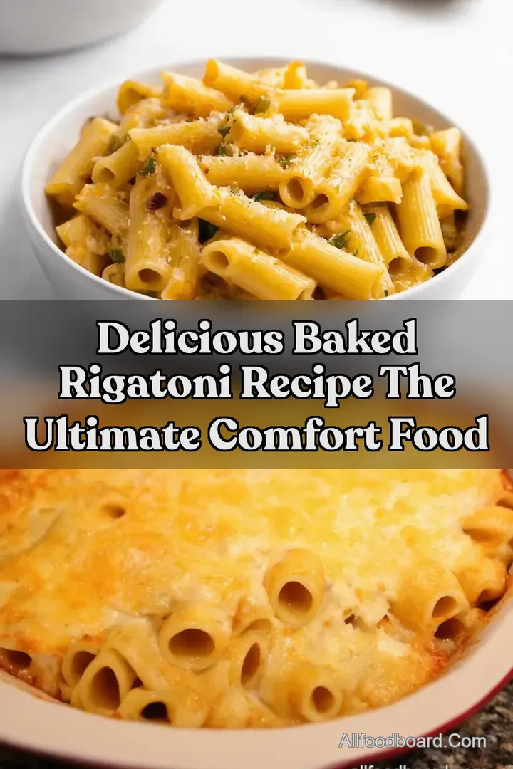 Delicious Baked Rigatoni Recipe The Ultimate Comfort Food