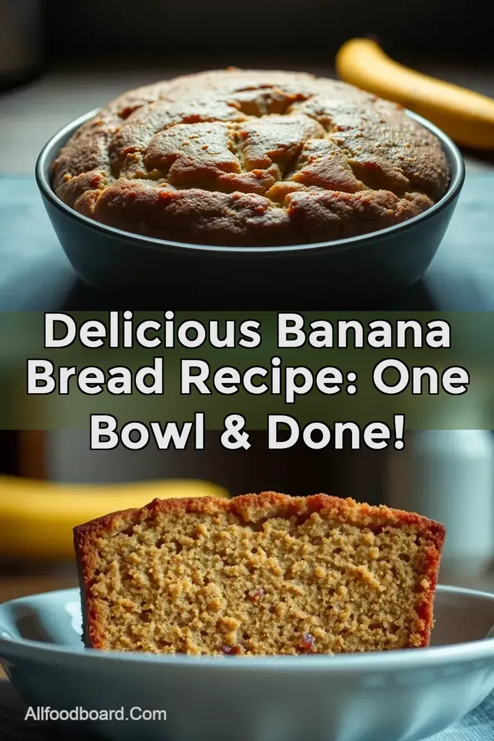 Delicious Banana Bread Recipe: One Bowl & Done! : PIN FOR LATER Delicious Banana Bread Recipe: One Bowl & Done!