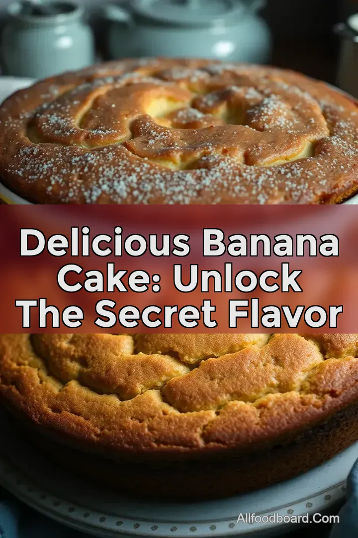 Delicious Banana Cake: Unlock the Secret Flavor : PIN FOR LATER Delicious Banana Cake: Unlock the Secret Flavor