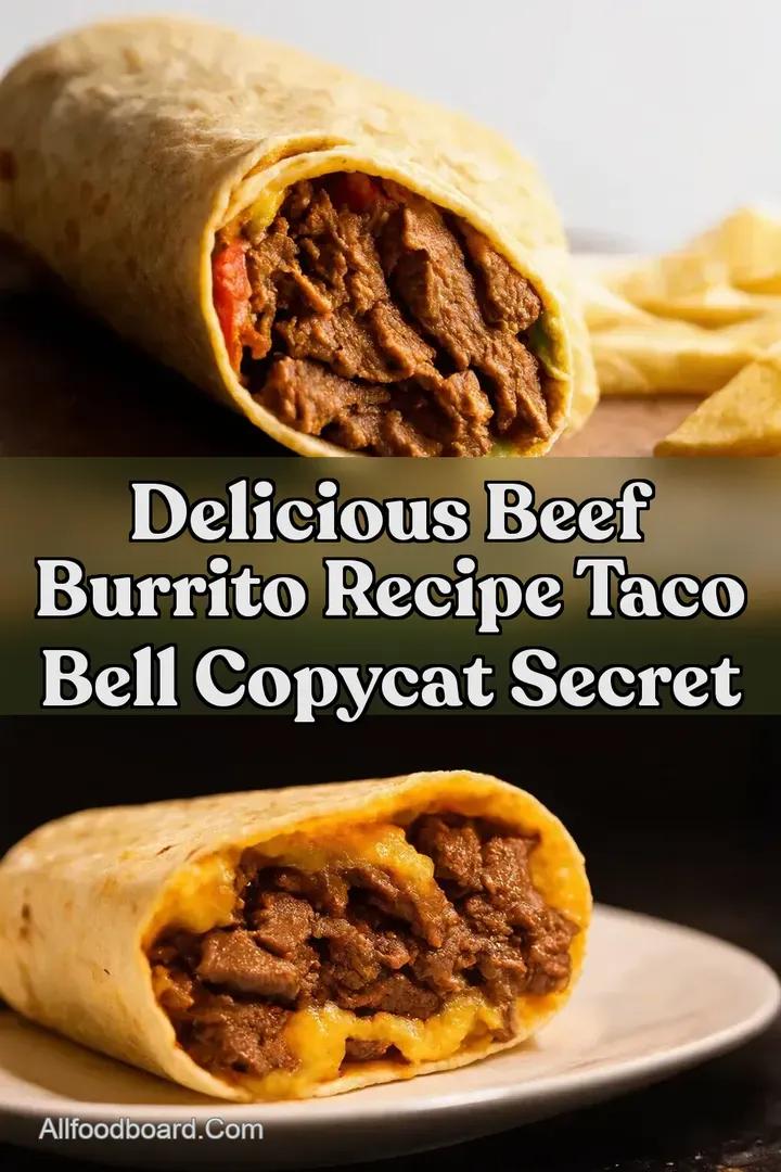Delicious Beef Burrito Recipe Taco Bell Copycat Secret : PIN FOR LATER Delicious Beef Burrito Recipe Taco Bell Copycat Secret