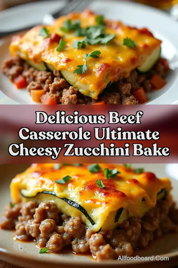 Delicious Beef Casserole Ultimate Cheesy Zucchini Bake