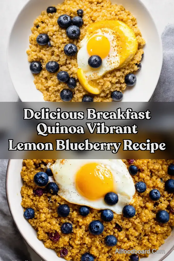 Delicious Breakfast Quinoa Vibrant Lemon Blueberry Recipe