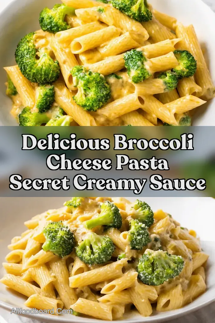 Delicious Broccoli Cheese Pasta Secret Creamy Sauce : PIN FOR LATER Delicious Broccoli Cheese Pasta Secret Creamy Sauce