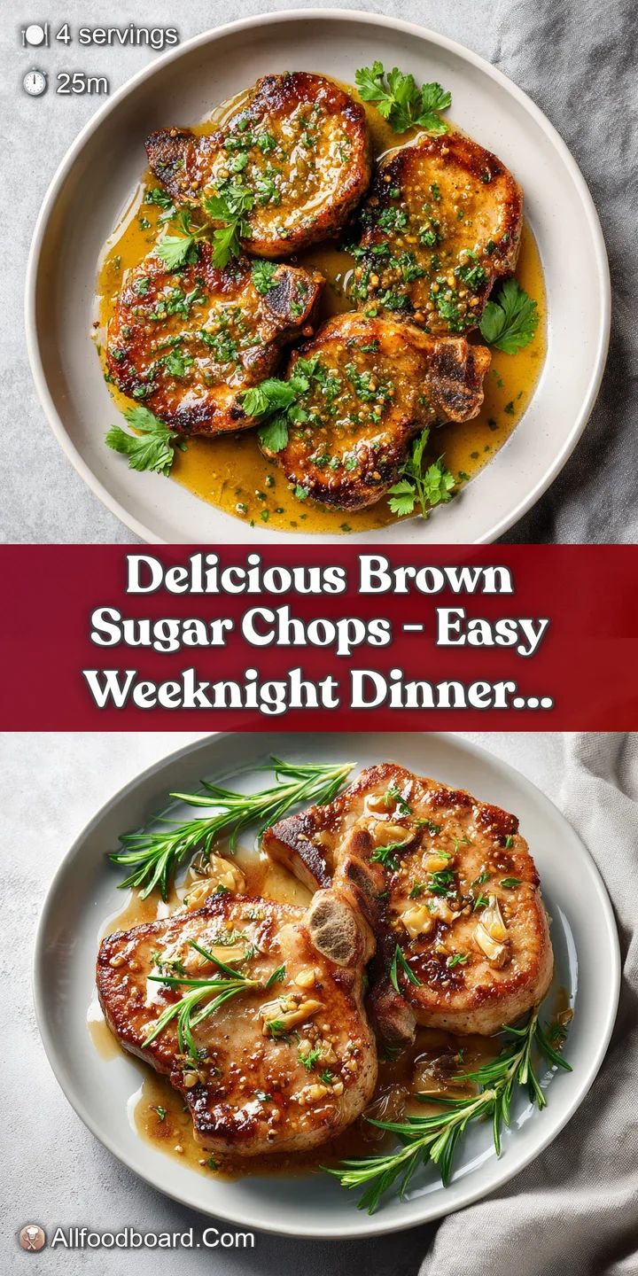 Close-up of a fork-tender pork chop with a beautiful brown sugar crust, highlighting its juicy texture.