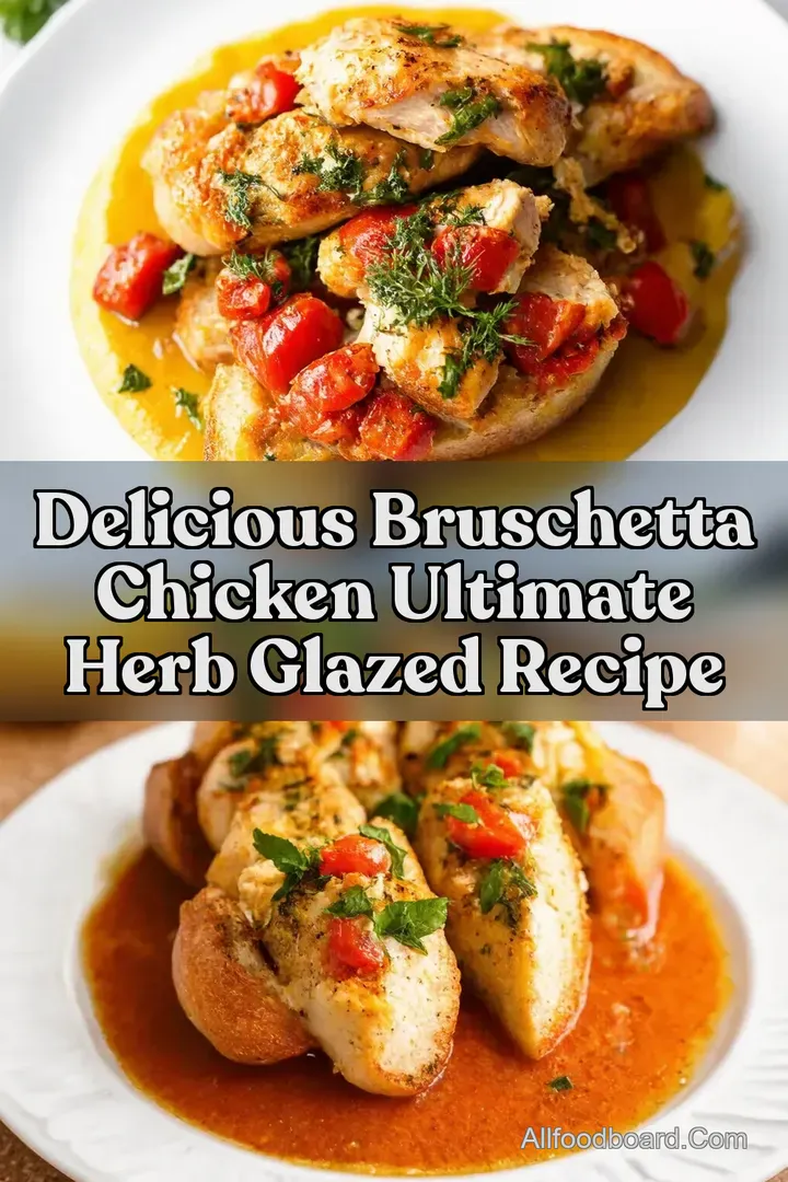 Delicious Bruschetta Chicken Ultimate Herb Glazed Recipe : PIN FOR LATER Delicious Bruschetta Chicken Ultimate Herb Glazed Recipe