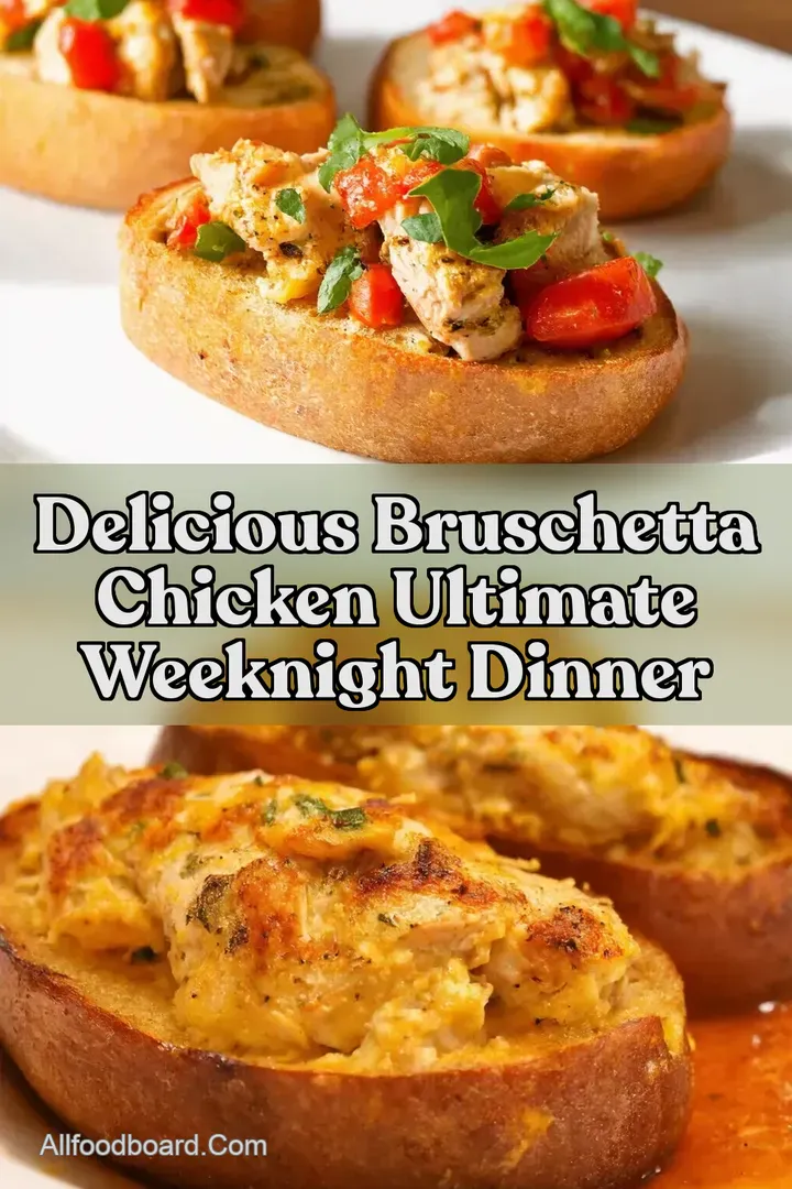 Delicious Bruschetta Chicken Ultimate Weeknight Dinner : PIN FOR LATER Delicious Bruschetta Chicken Ultimate Weeknight Dinner