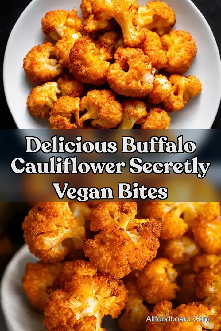 Delicious Buffalo Cauliflower Secretly Vegan Bites : PIN FOR LATER Delicious Buffalo Cauliflower Secretly Vegan Bites