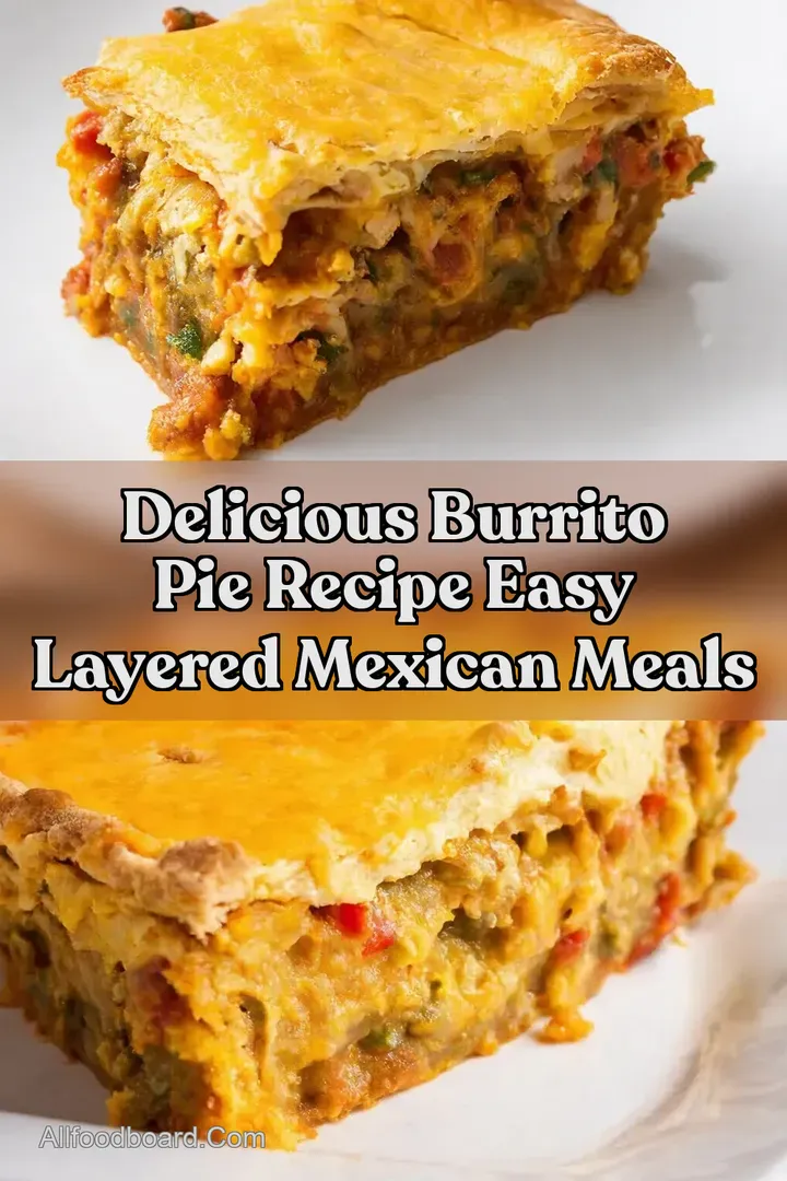 Delicious Burrito Pie Recipe Easy Layered Mexican Meals