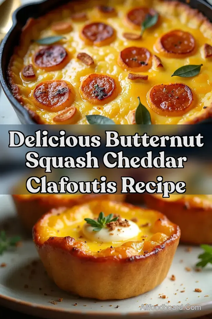 Delicious Butternut Squash Cheddar Clafoutis Recipe