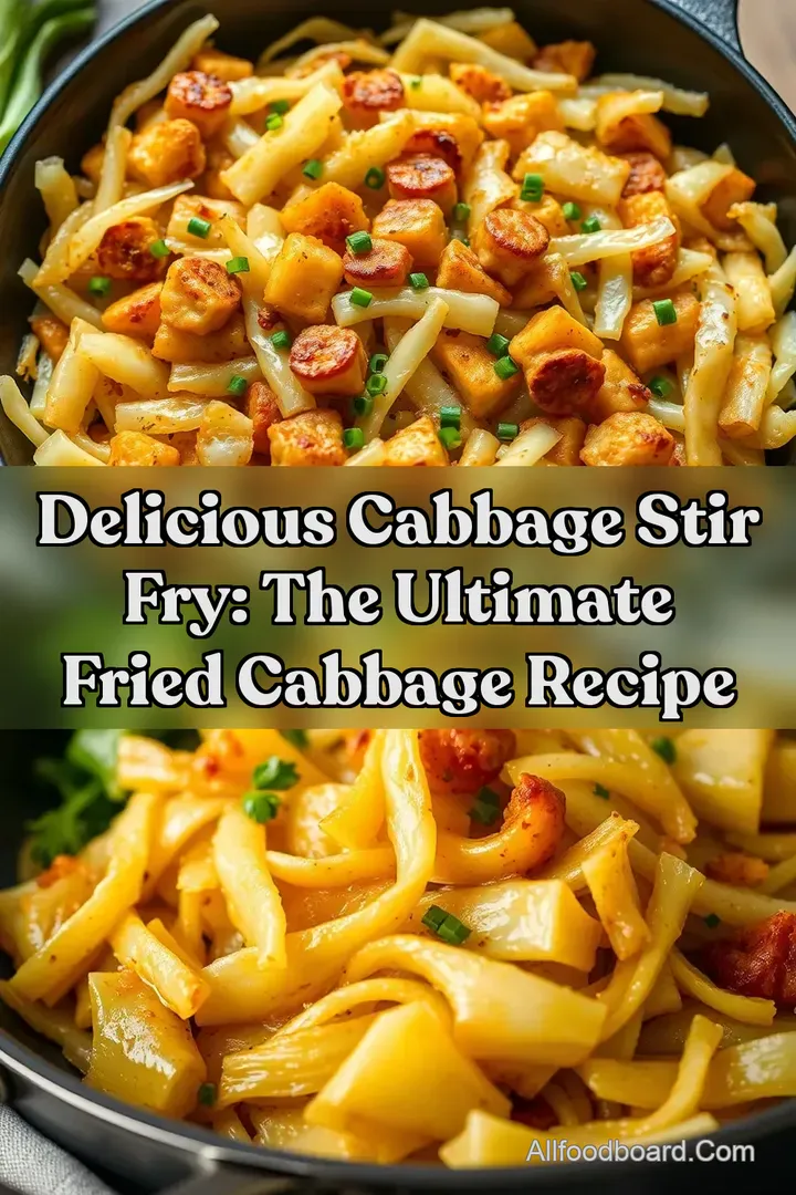 Delicious Cabbage Stir Fry: The Ultimate Fried Cabbage Recipe