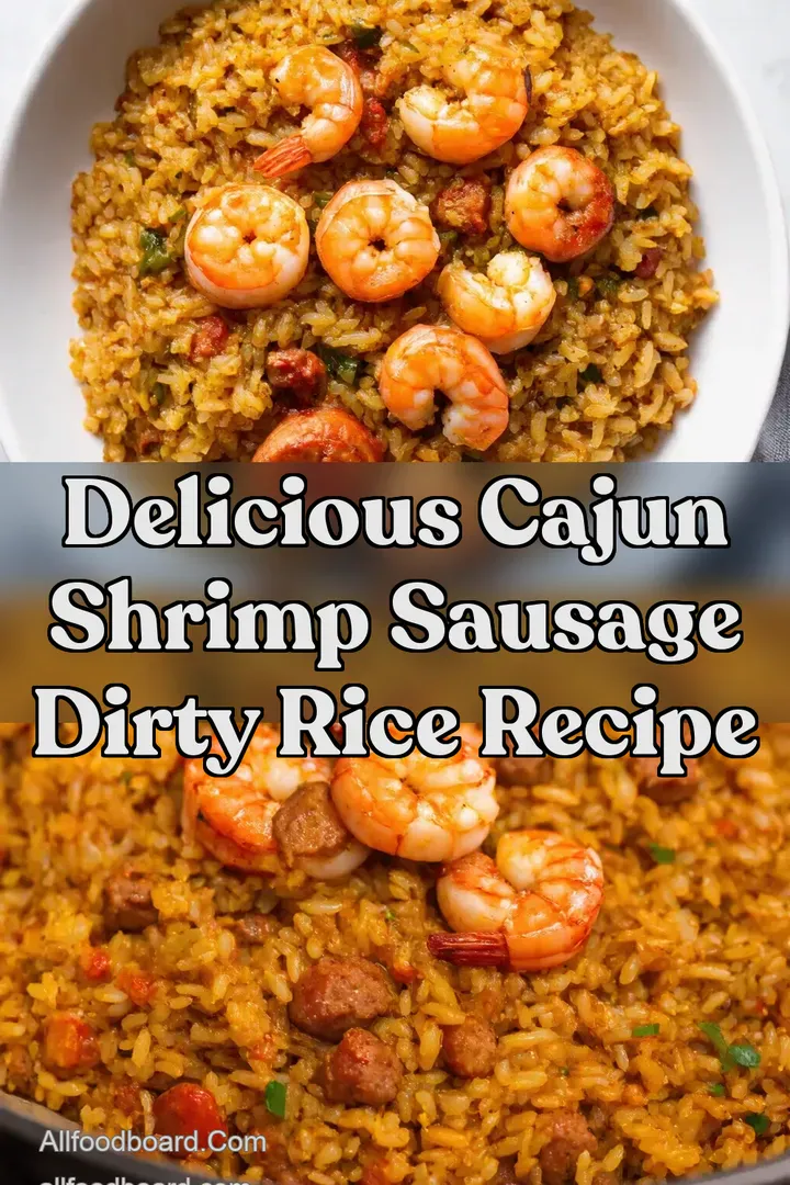 Delicious Cajun Shrimp Sausage Dirty Rice Recipe : PIN FOR LATER Delicious Cajun Shrimp Sausage Dirty Rice Recipe