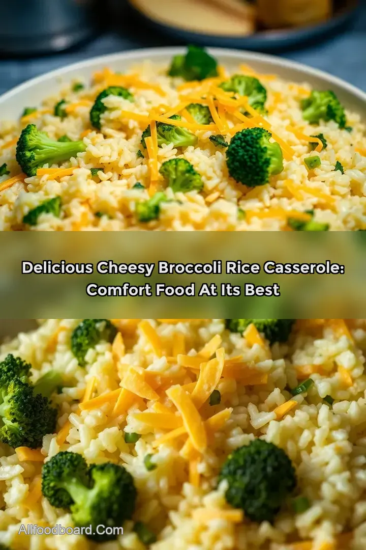 Delicious Cheesy Broccoli Rice Casserole: Comfort Food at Its Best