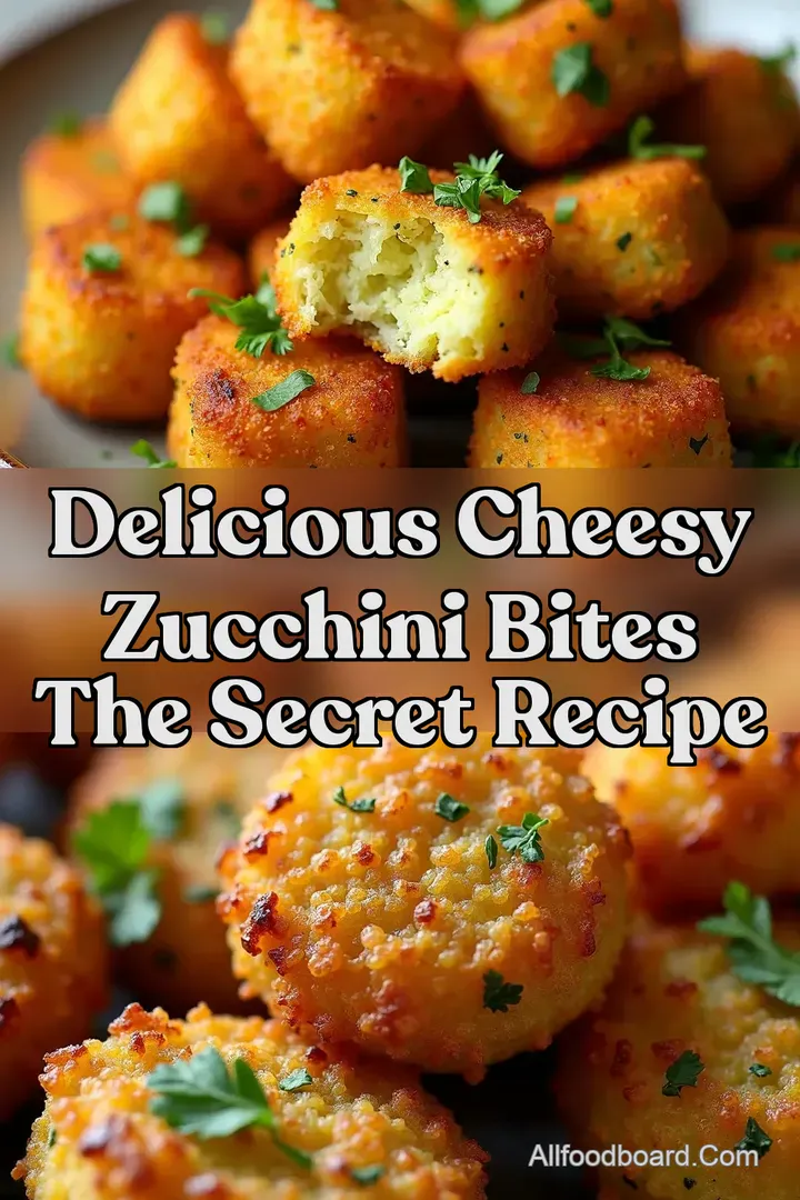 Delicious Cheesy Zucchini Bites The Secret Recipe