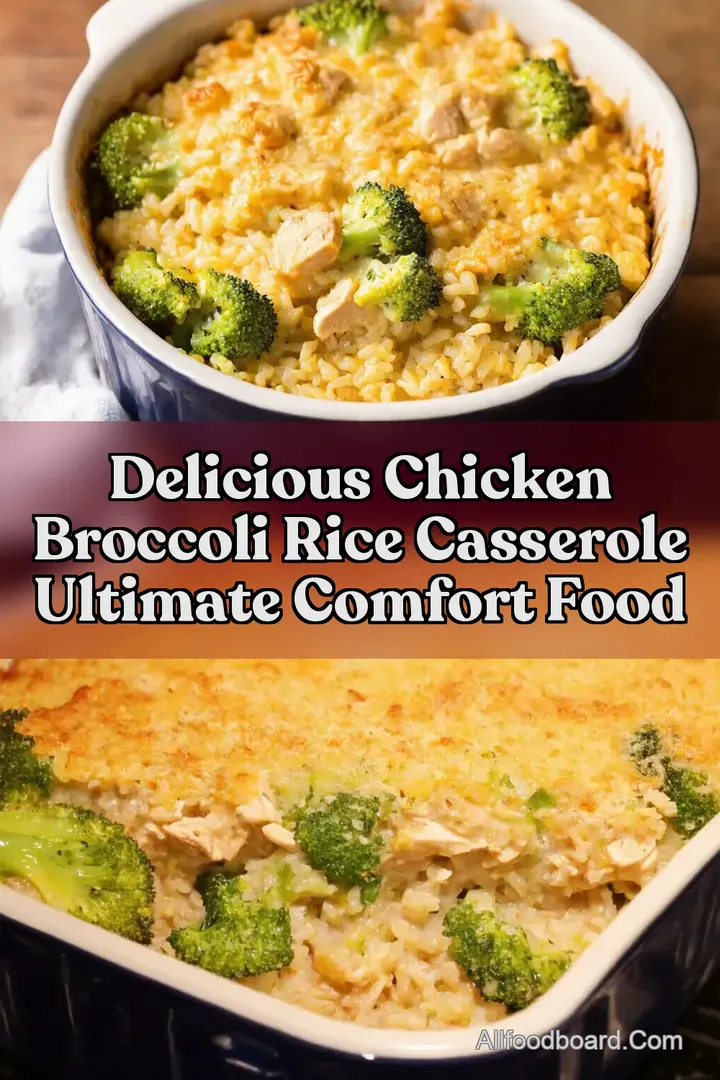 Delicious Chicken Broccoli Rice Casserole Ultimate Comfort Food
