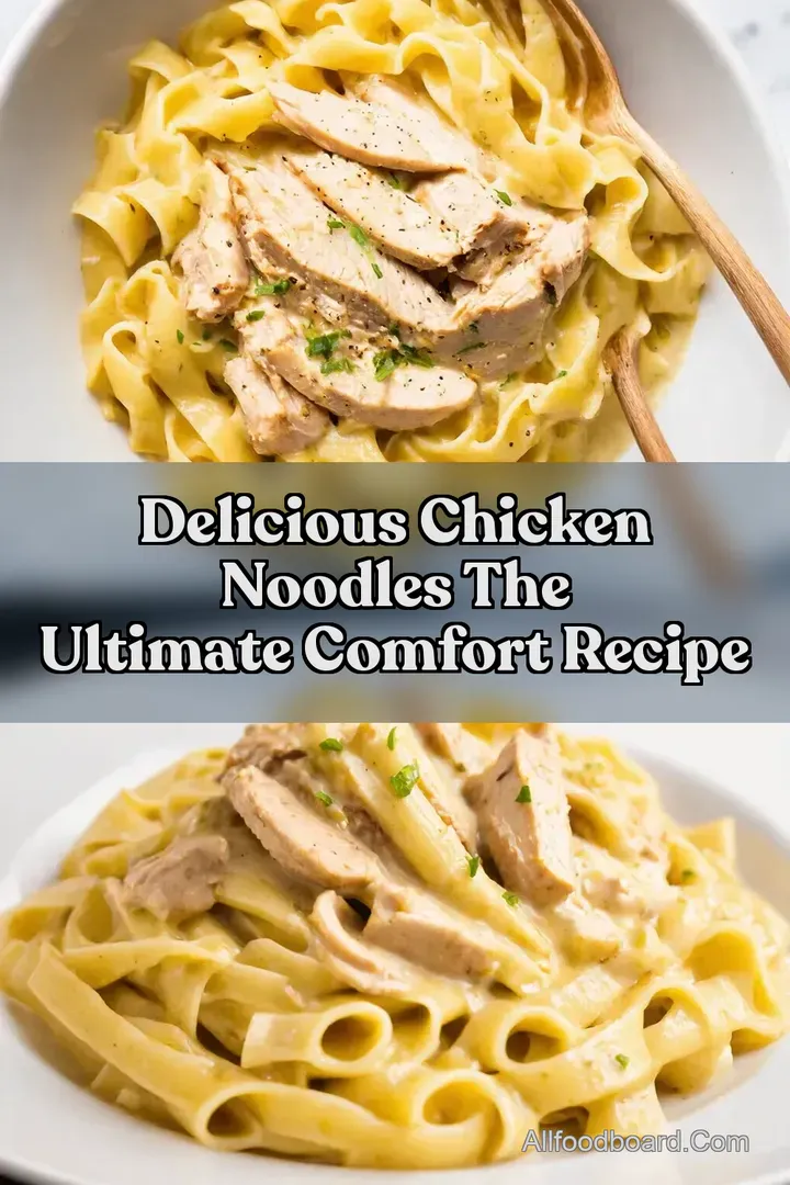 Delicious Chicken Noodles The Ultimate Comfort Recipe : PIN FOR LATER Delicious Chicken Noodles The Ultimate Comfort Recipe