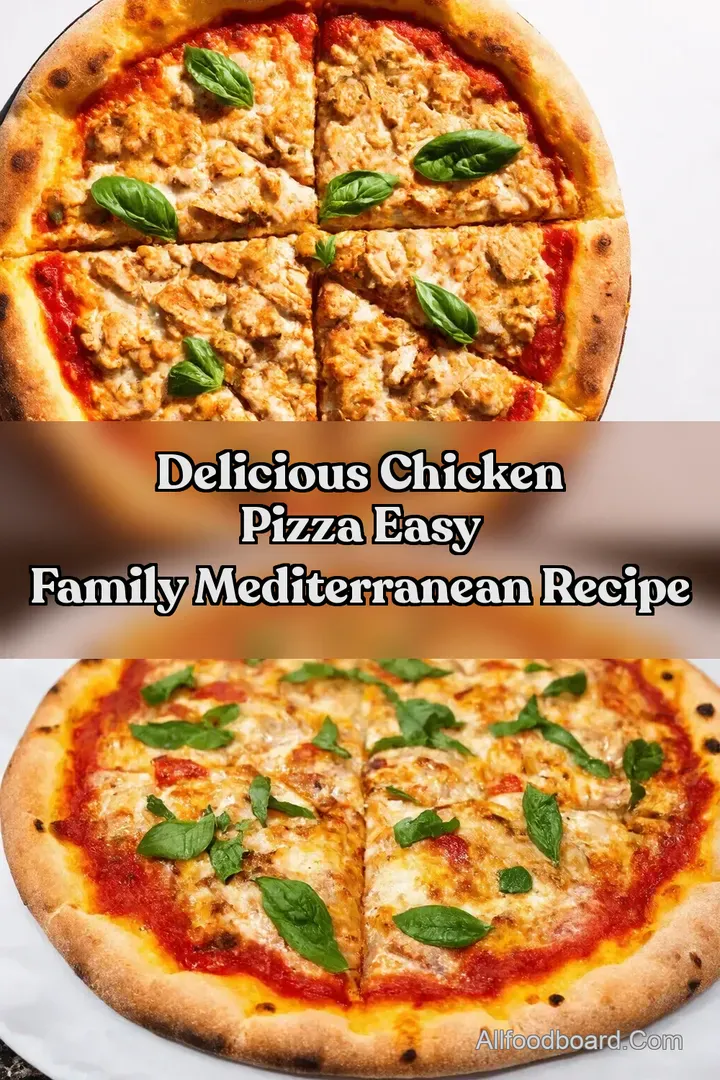 Delicious Chicken Pizza Easy Family Mediterranean Recipe