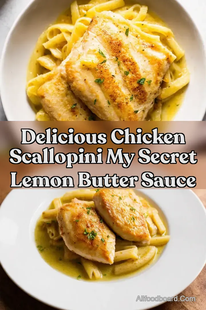 Delicious Chicken Scallopini My Secret Lemon Butter Sauce