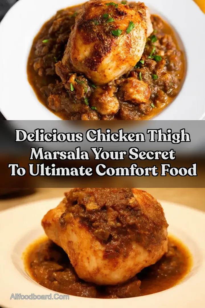 Delicious Chicken Thigh Marsala Your Secret to Ultimate Comfort Food