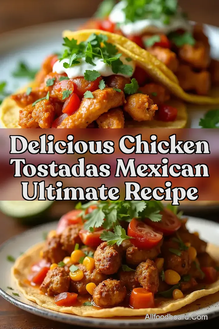 Delicious Chicken Tostadas Mexican Ultimate Recipe