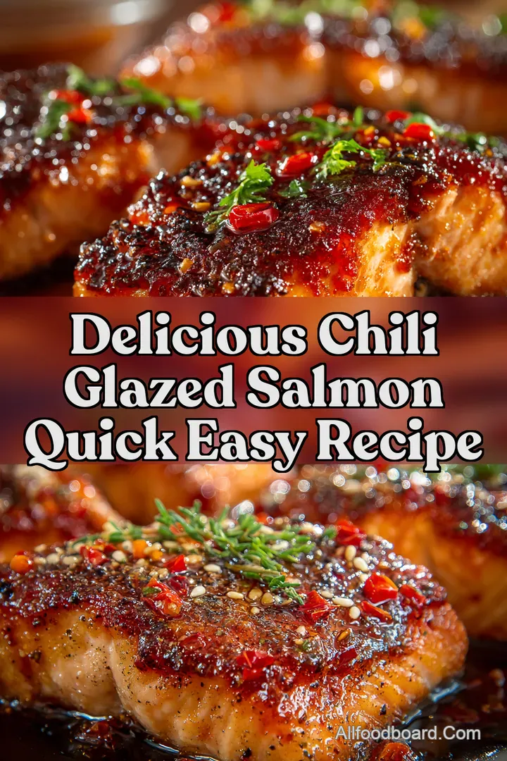 Delicious Chili Glazed Salmon Quick Easy Recipe : PIN FOR LATER Delicious Chili Glazed Salmon Quick Easy Recipe
