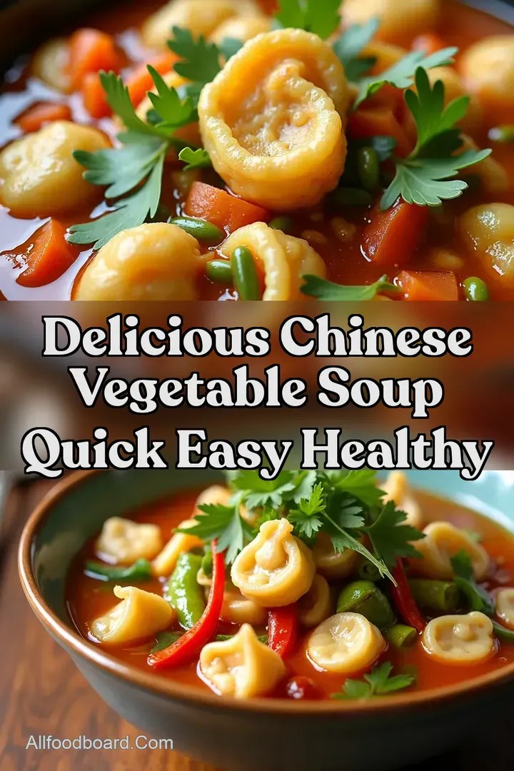 Delicious Chinese Vegetable Soup Quick Easy Healthy