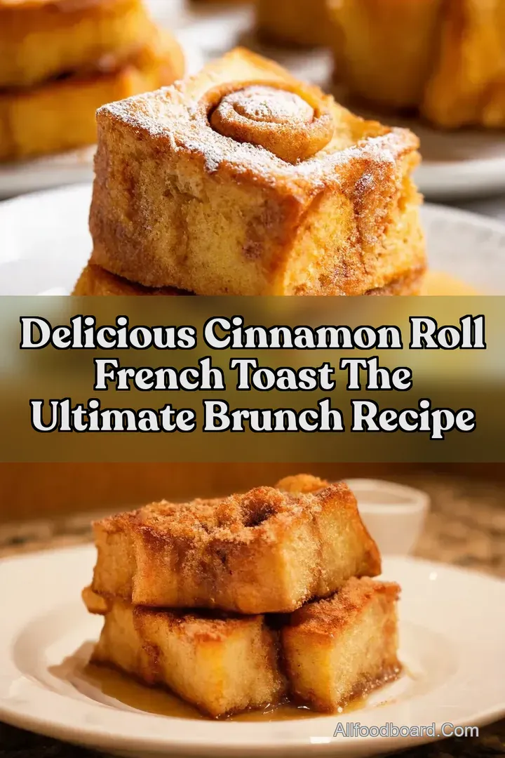 Delicious Cinnamon Roll French Toast The Ultimate Brunch Recipe : PIN FOR LATER Delicious Cinnamon Roll French Toast The Ultimate Brunch Recipe