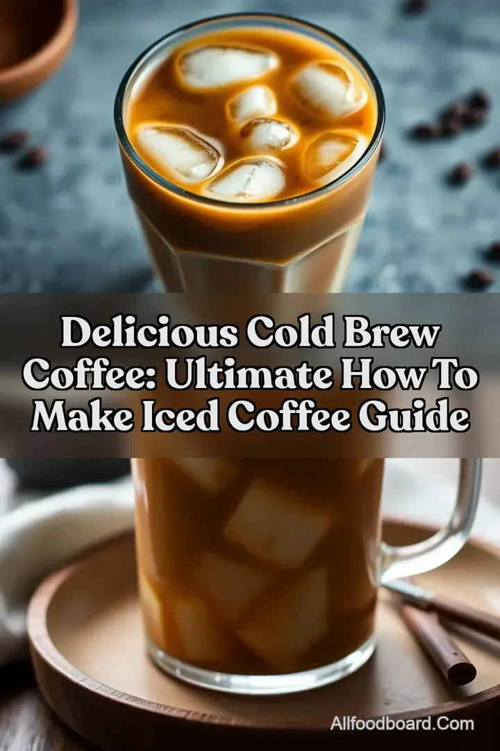 Delicious Cold Brew Coffee: Ultimate How to Make Iced Coffee Guide : PIN FOR LATER Delicious Cold Brew Coffee: Ultimate How to Make Iced Coffee Guide