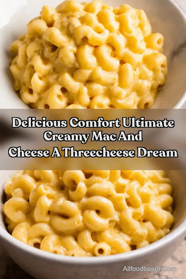 Delicious Comfort Ultimate Creamy Mac And Cheese A ThreeCheese Dream