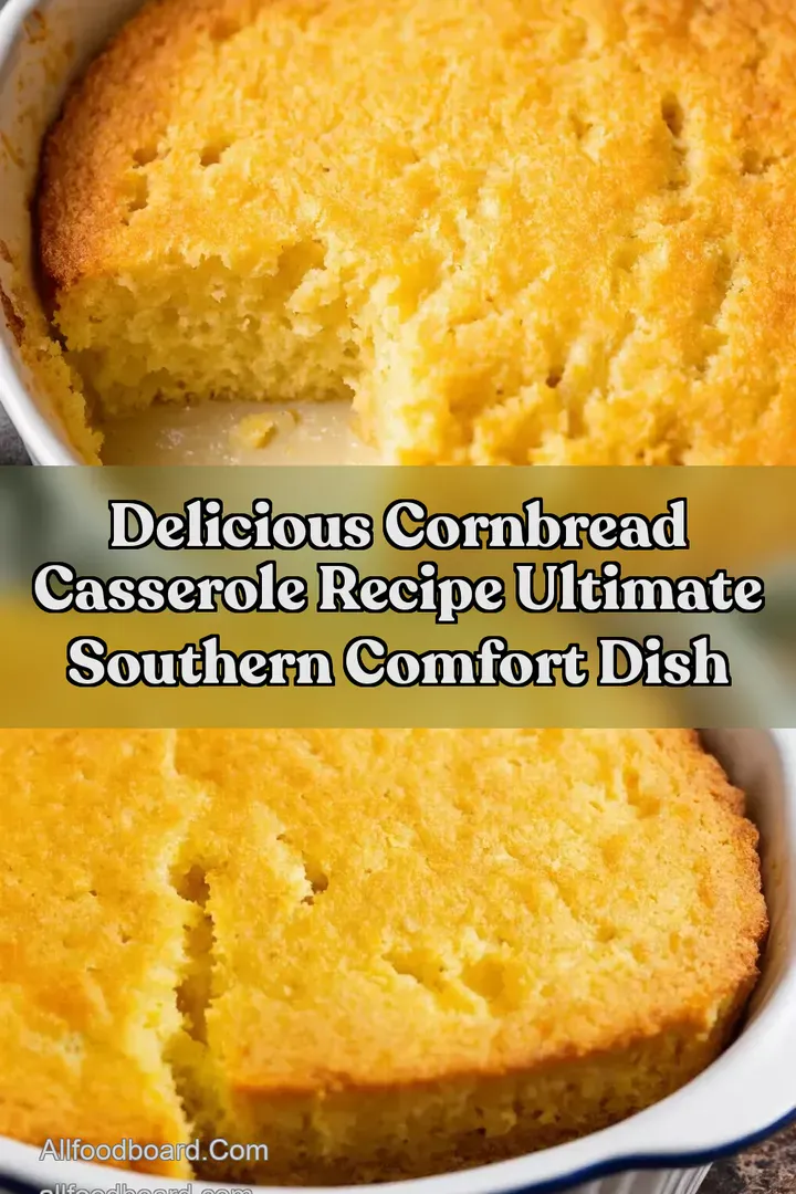 Delicious Cornbread Casserole Recipe Ultimate Southern Comfort Dish