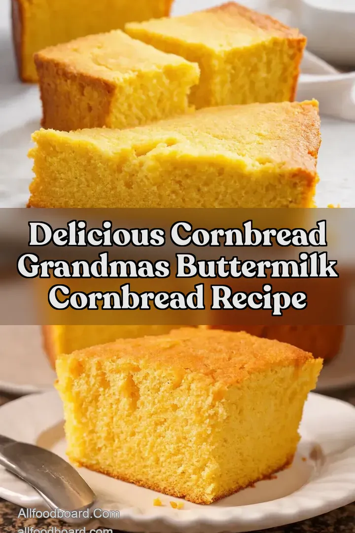 Delicious Cornbread Grandmas Buttermilk Cornbread Recipe