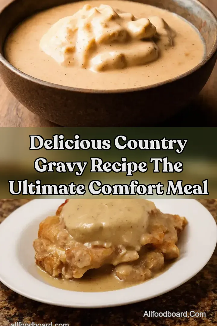 Delicious Country Gravy Recipe The Ultimate Comfort Meal : PIN FOR LATER Delicious Country Gravy Recipe The Ultimate Comfort Meal
