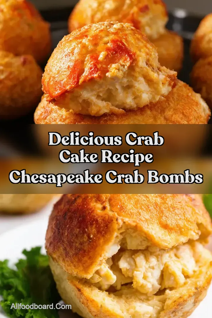 Delicious Crab Cake Recipe Chesapeake Crab Bombs : PIN FOR LATER Delicious Crab Cake Recipe Chesapeake Crab Bombs