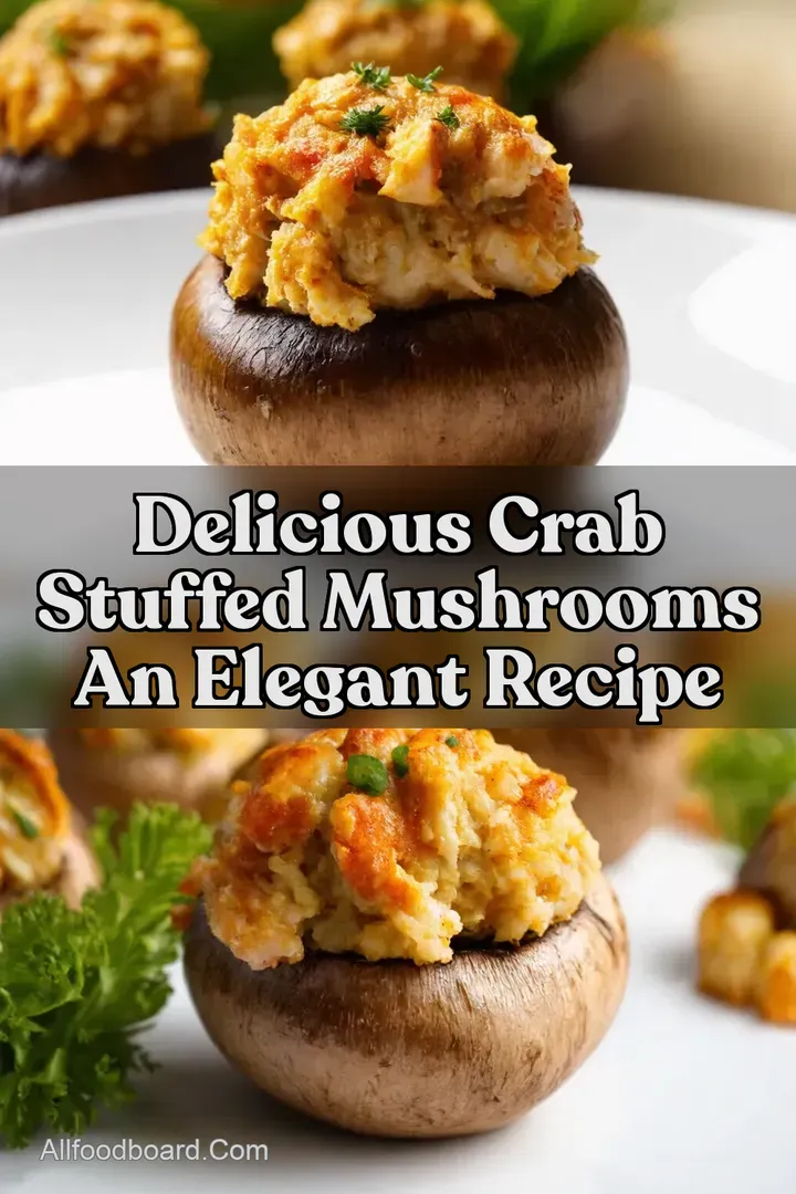 Delicious Crab Stuffed Mushrooms An Elegant Recipe