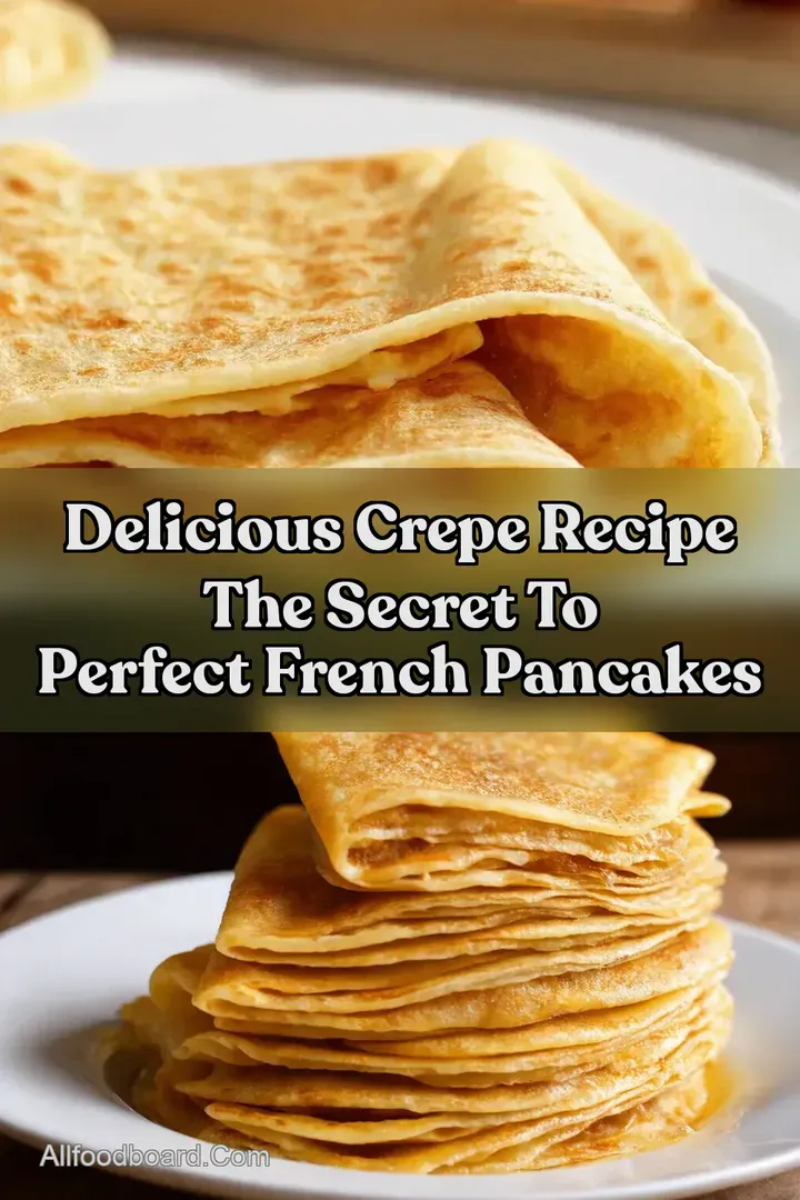 Delicious Crepe Recipe The Secret to Perfect French Pancakes