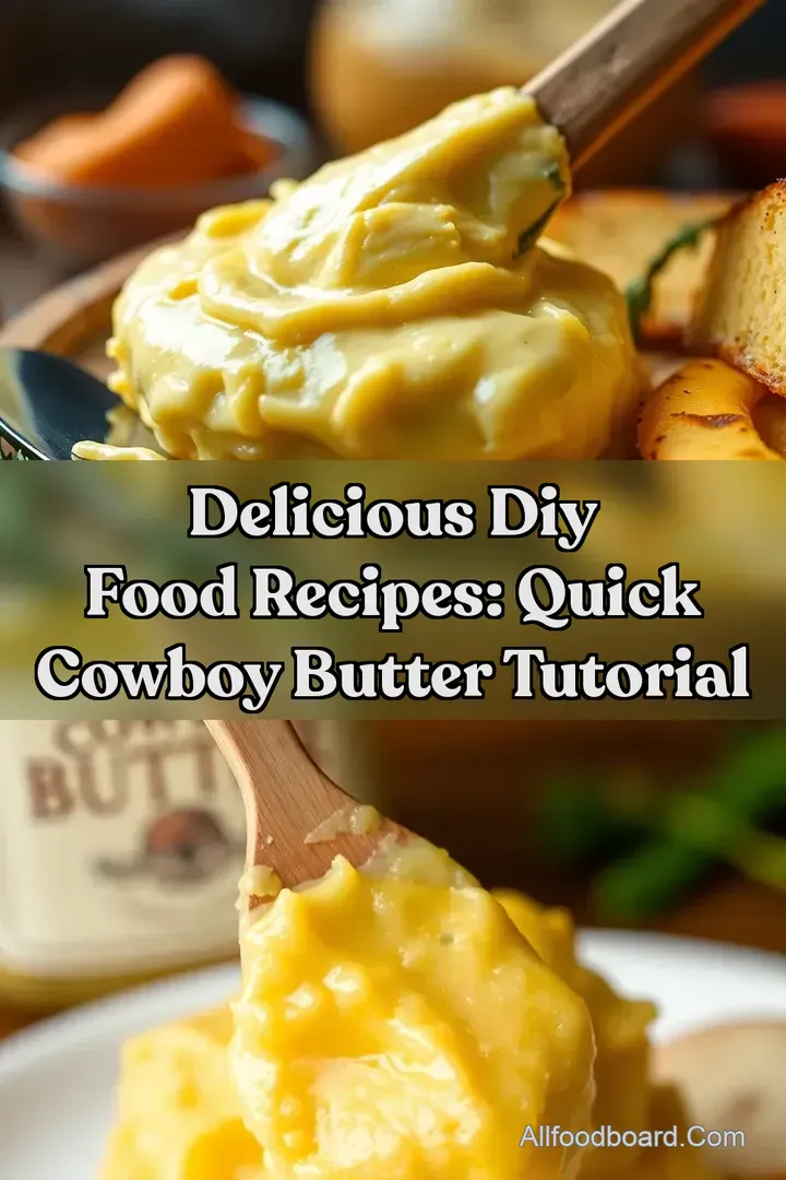 Delicious DIY Food Recipes: Quick Cowboy Butter Tutorial : PIN FOR LATER Delicious DIY Food Recipes: Quick Cowboy Butter Tutorial