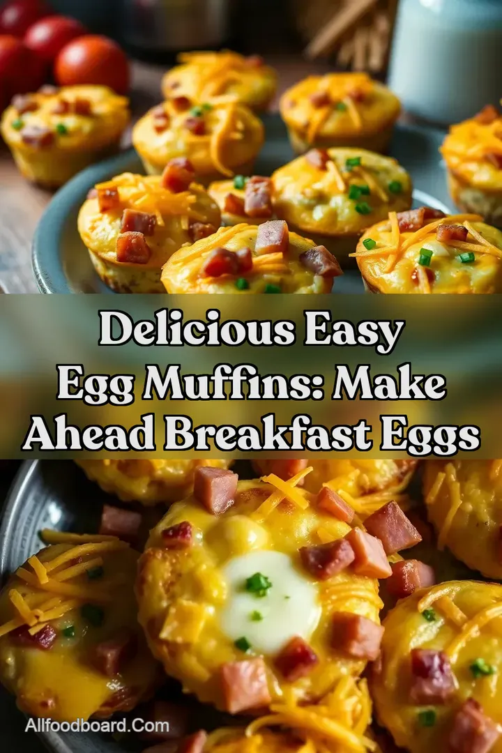 Delicious Easy Egg Muffins: Make Ahead Breakfast Eggs