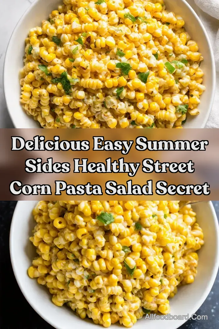 Delicious Easy Summer Sides Healthy Street Corn Pasta Salad Secret