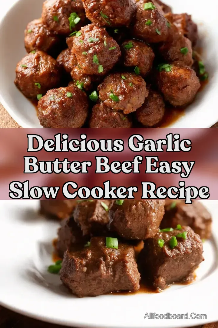 Delicious Garlic Butter Beef Easy Slow Cooker Recipe
