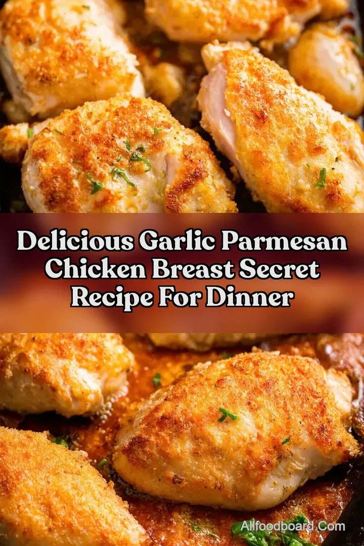 Delicious Garlic Parmesan Chicken Breast Secret Recipe for Dinner