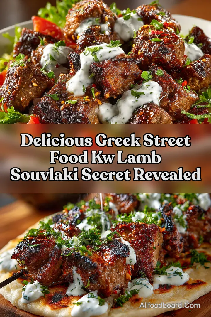 Delicious Greek Street Food kw Lamb Souvlaki Secret Revealed
