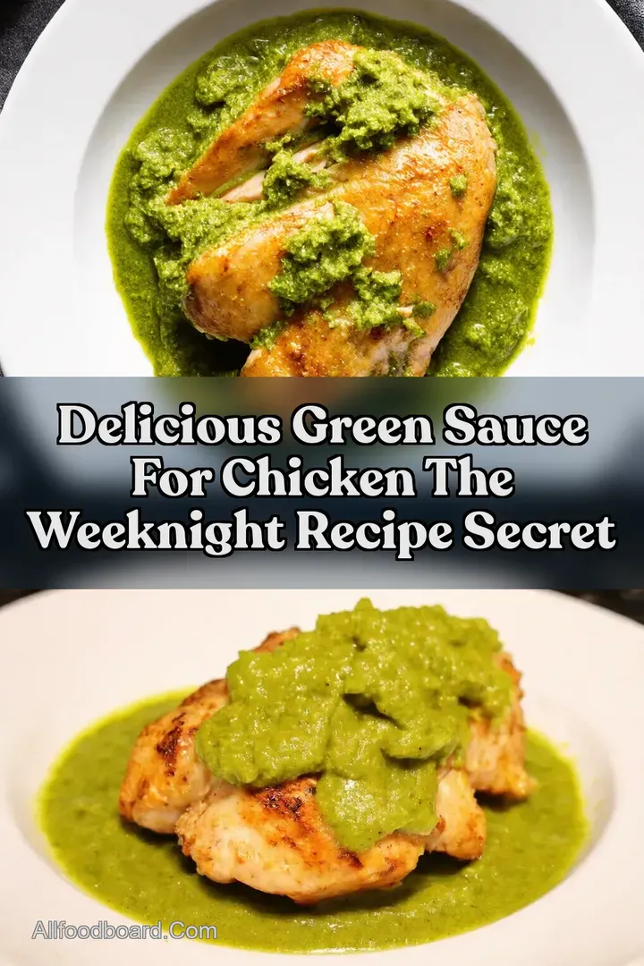 Delicious Green Sauce For Chicken The Weeknight Recipe Secret : PIN FOR LATER Delicious Green Sauce For Chicken The Weeknight Recipe Secret
