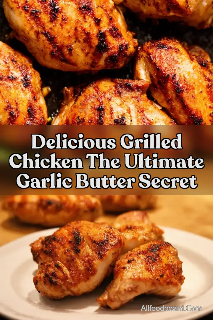 Delicious Grilled Chicken The ULTIMATE Garlic Butter Secret : PIN FOR LATER Delicious Grilled Chicken The ULTIMATE Garlic Butter Secret