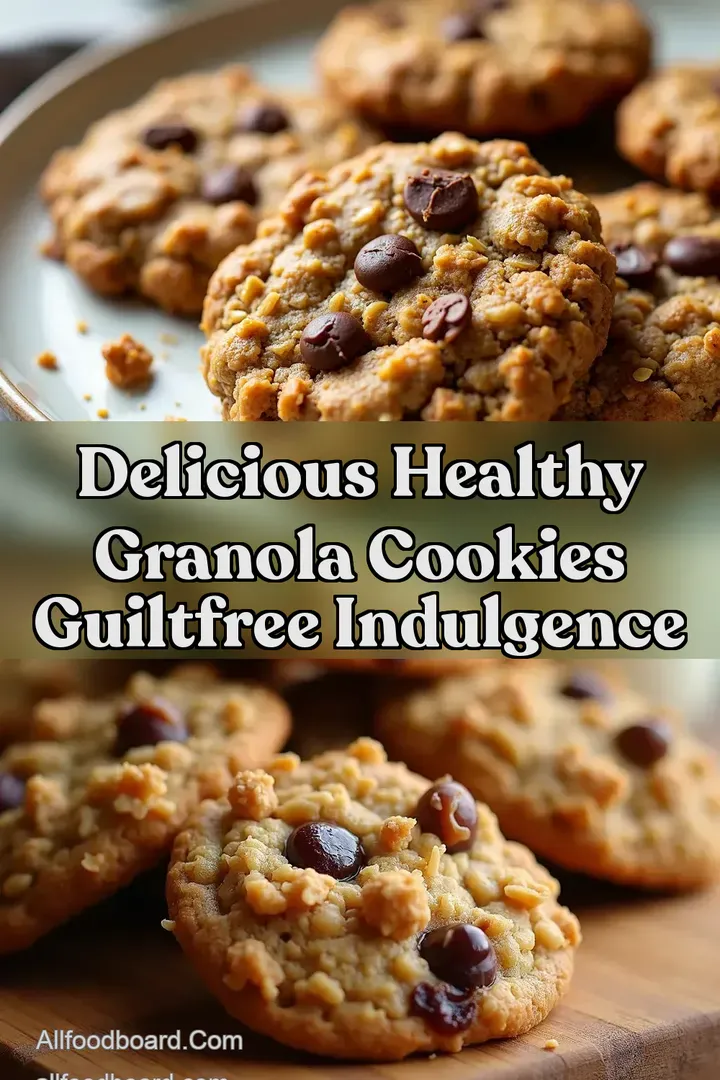 Delicious healthy granola cookies GuiltFree Indulgence : PIN FOR LATER Delicious healthy granola cookies GuiltFree Indulgence
