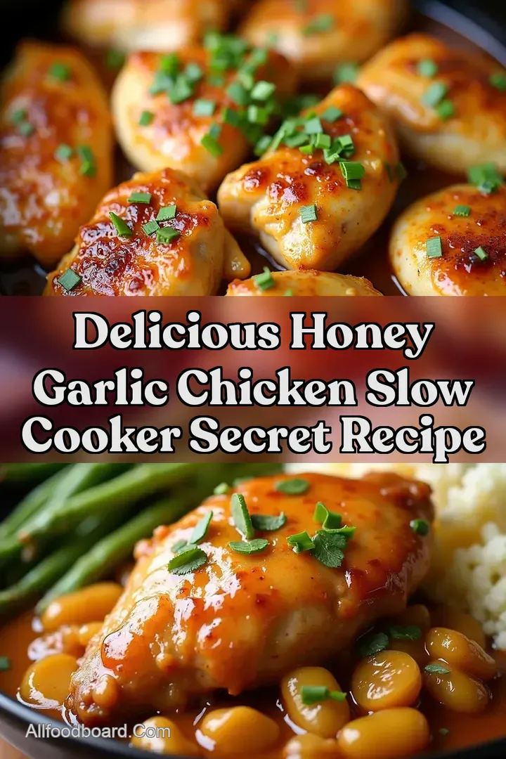 Delicious Honey Garlic Chicken Slow Cooker Secret Recipe