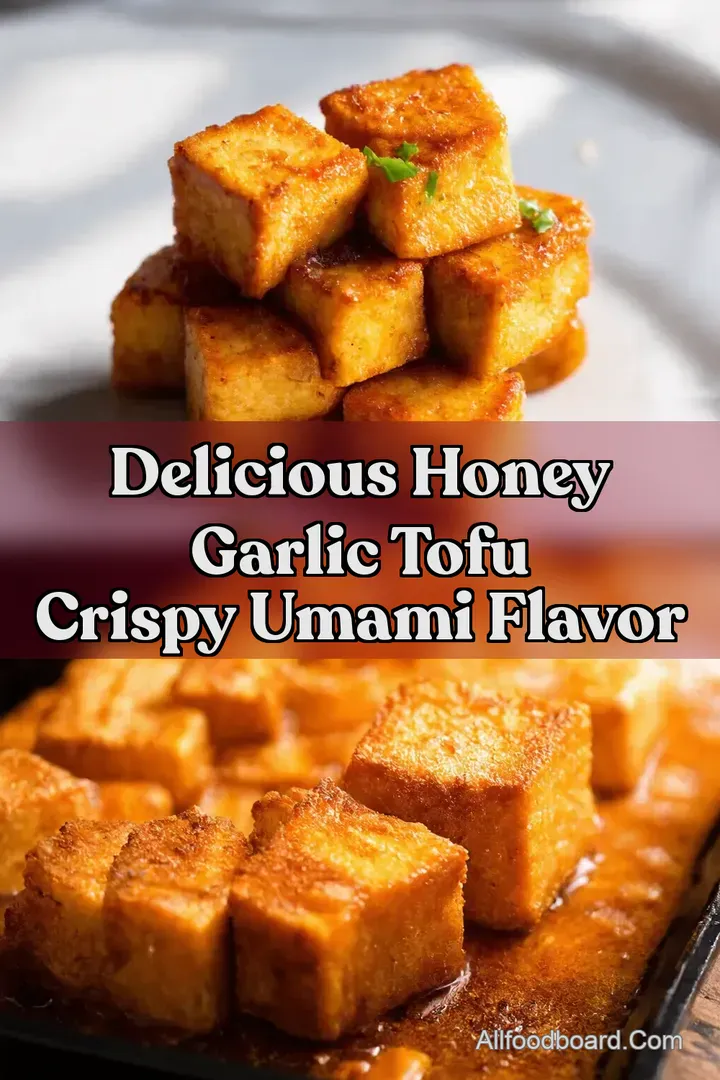 Delicious Honey Garlic Tofu Crispy Umami Flavor : PIN FOR LATER Delicious Honey Garlic Tofu Crispy Umami Flavor